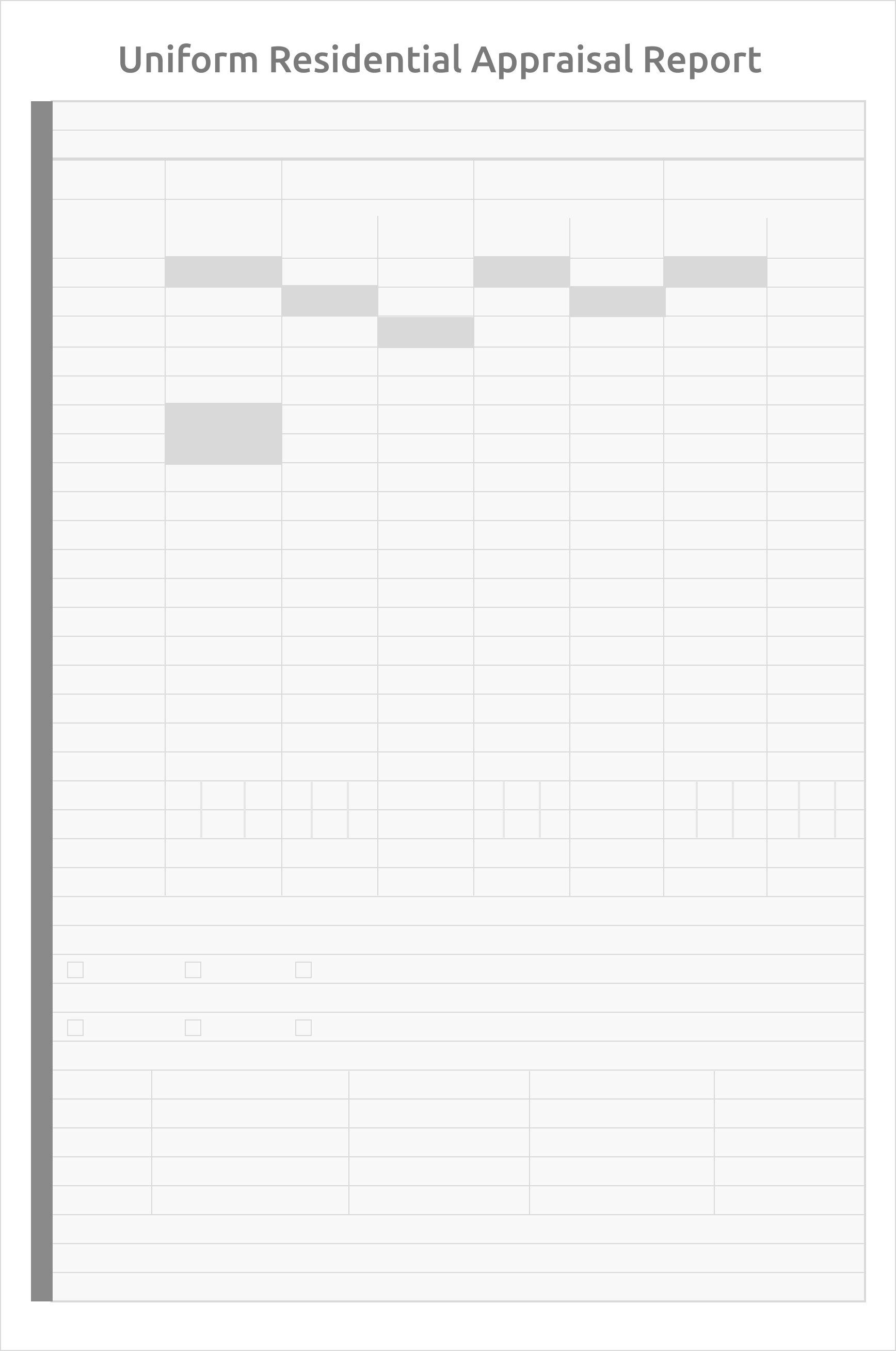 Uniform Residential Appraisal Report